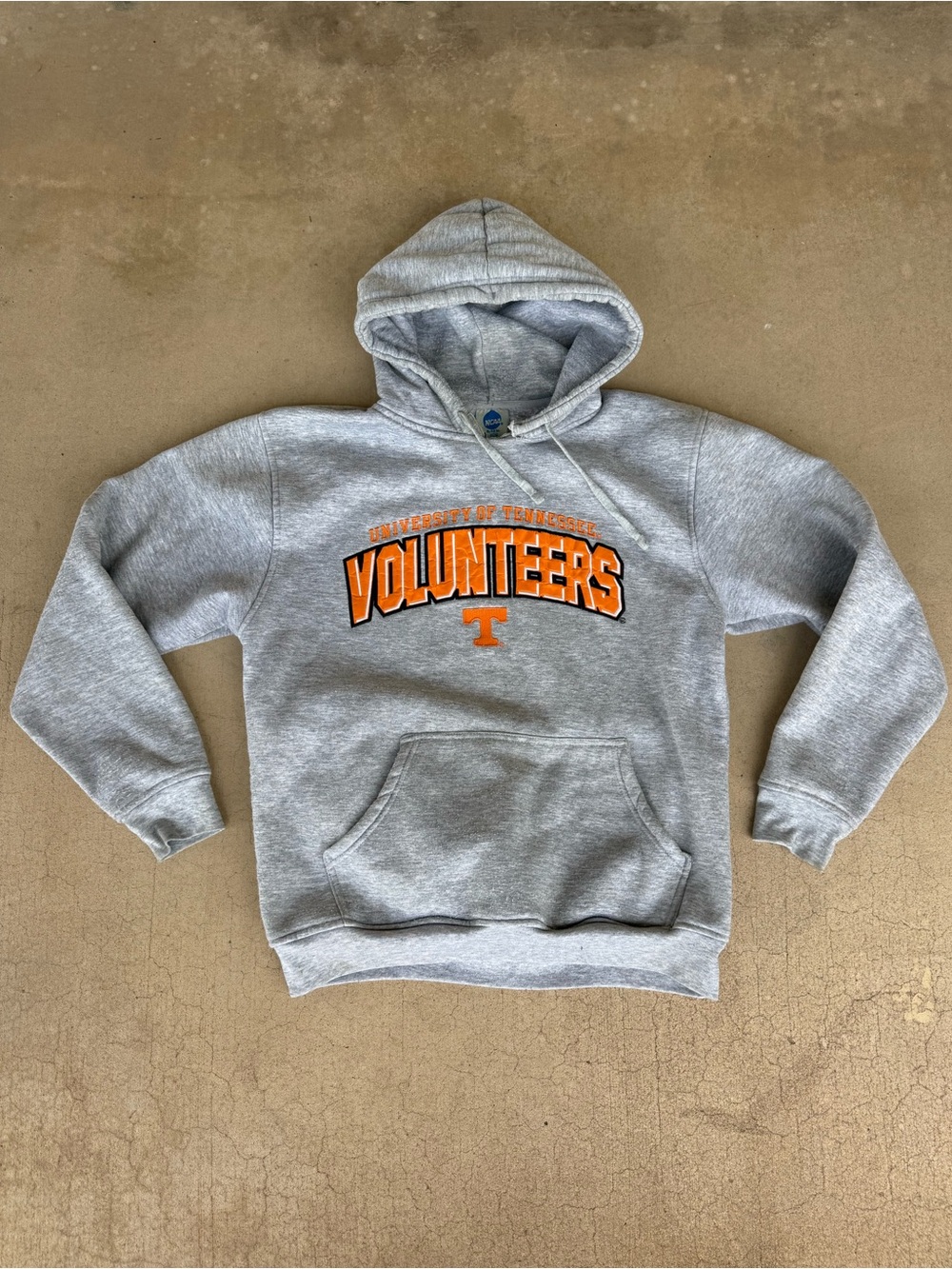 Vintage University of Tennessee Volunteers NCAA Gray Hoodie Size Medium